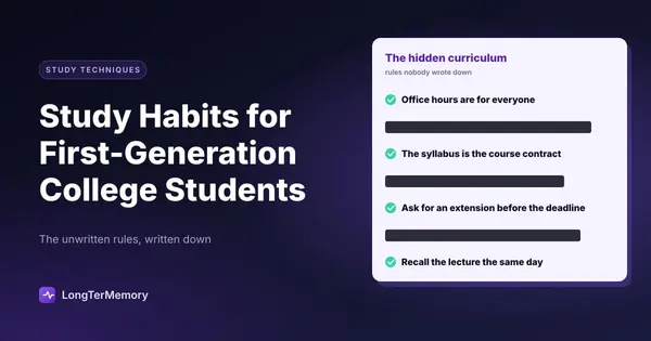 Cover: the hidden curriculum as a rulebook with redacted lines and unwritten college rules revealed
