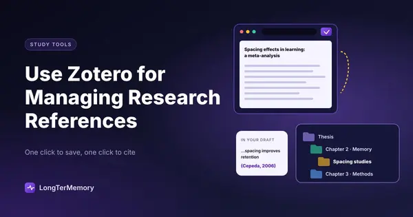 Cover: a browser saving a research article into a project collection, then cited in a draft